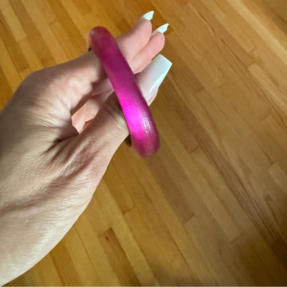 Chic Pink Bangle Bracelet - Picture 2 of 5